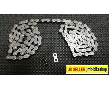Wonderday Bicycle Chain 6/7/8 9 10 11 Speed Bicycle Chain Made of Forged Steel Coating High-End Steel Rust Protection Bicycle Chain for Mountain Road Bike Presents 1 Speed 