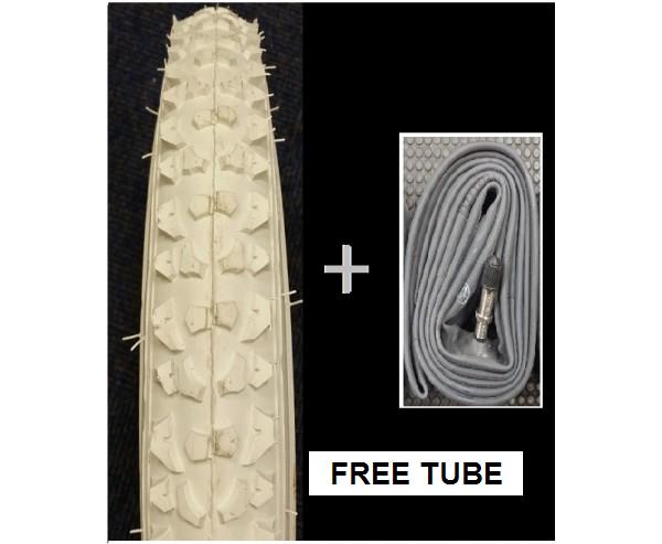 16 inch white bike tire